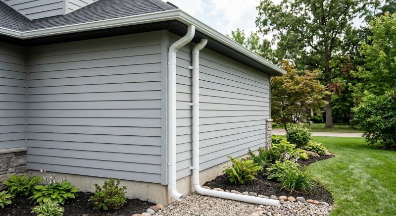 PVC Downspout Installation in Longmont, CO