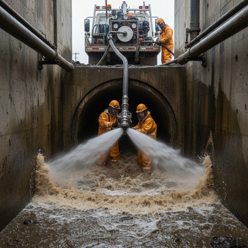 Underground Spout Cleaning