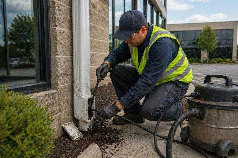 Commercial Downspout Cleaning in Roseville, CA